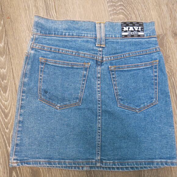 NAVI AUTHENTIC JEANSWEAR Skirt w/Rhinestone Size S - Picture 3 of 8